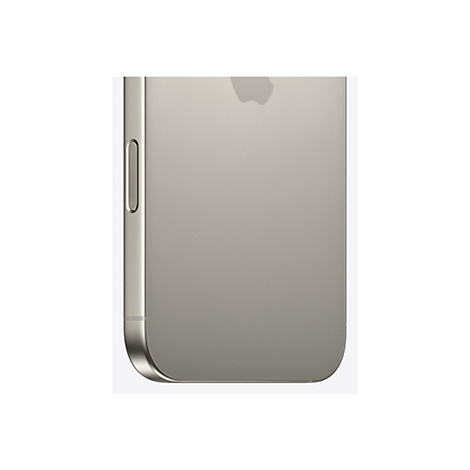 Nahaufnahme eines goldenen Smartphones, das Apple-Logo ist sichtbar.