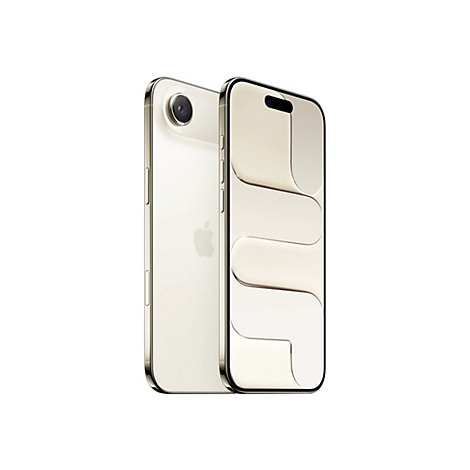 Goldenes iPhone mit schlichtem Hintergrund, zeigt Vorder- und Rückseite vor weißem Hintergrund.