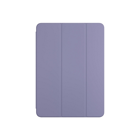 Flaches, hellviolettes Tablet-Smart-Cover in geschlossener Ansicht auf weißem Hintergrund.