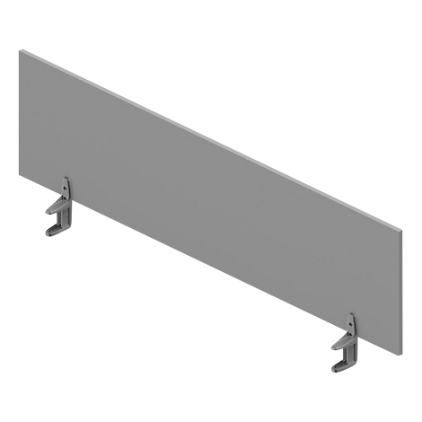 Grey panel with two brackets.