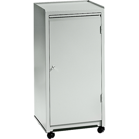 Armoire à outillage, roulettes pivotantes à billes, H 1000 x l. 500 x P 500 mm, gris clair