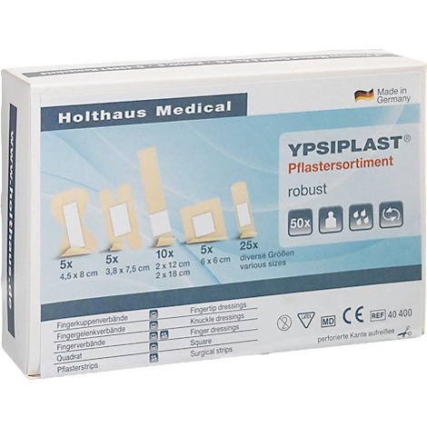 Assortiment de pansements YPSIPLAST®, 50 pièces, robustes, tissu couleur  chair à prix avantageux