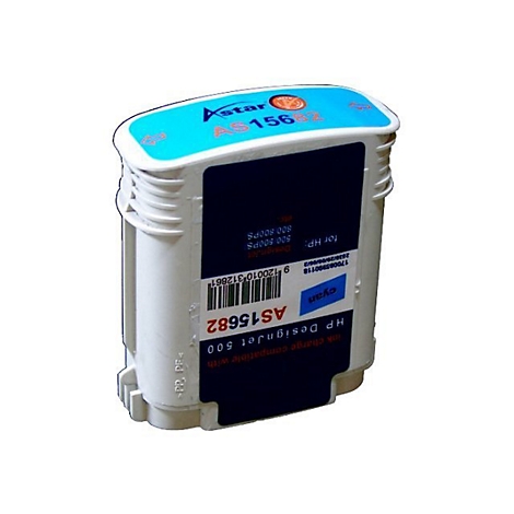 Astar - 69 ml - Cyan - kompatibel - Tintenpatrone (Alternative zu: HP 82) - für HP DesignJet 500, 500ps, 510, 800, 800ps, 815mfp, 820; Designjet Copier cc800ps