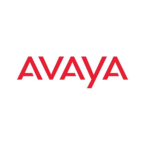 Rotes AVAYA-Logo auf weißem Hintergrund.