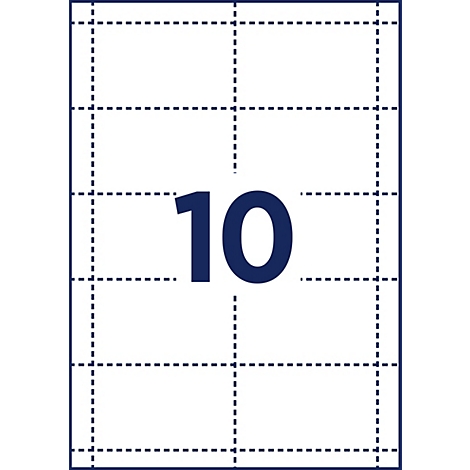 Een wit vel papier met donkerblauwe stippellijnen die een raster vormen en een groot getal 10 in het midden.