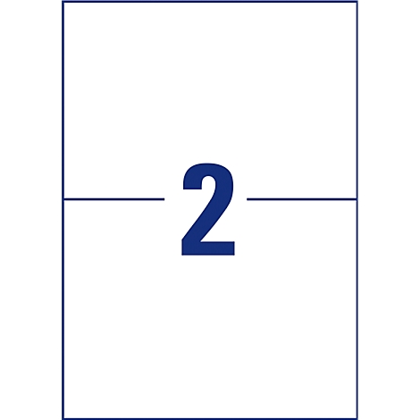 Blue number 2 on a white background, split by a horizontal line.
