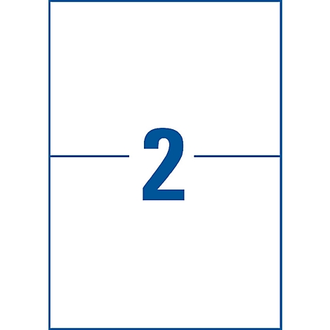 The blue number 2 is on a white background. A blue border surrounds the number.