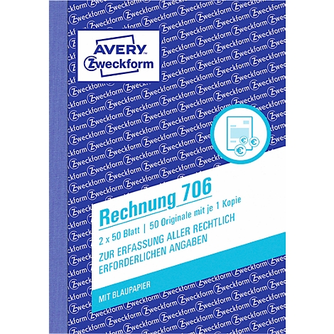 Avery Zweckform Rechnung Nr. 706 günstig kaufen | Schäfer Shop