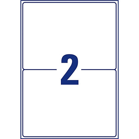 A blue numbered 2 is depicted on a white background, which is divided by a horizontal line.