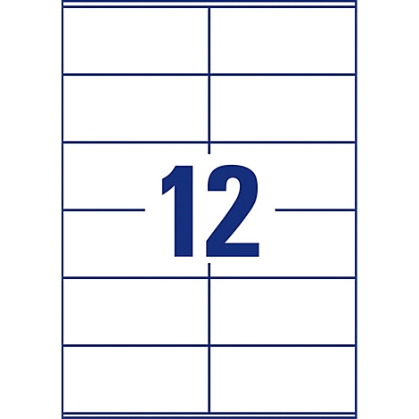A white sheet with blue lines, divided into rectangular sections. In the middle, the number 12 is shown in blue.