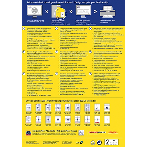 Infographic about label creation using computer, software, design and printer.