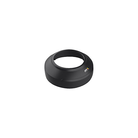 Schwarze, ringförmige Kamerahalterung mit AXIS-Logo.