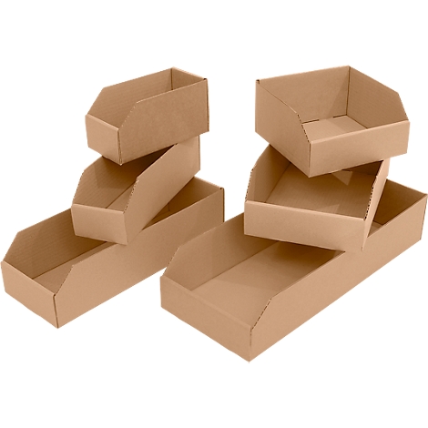 EMBALLAGE Paquet de 50 bacs à bec de stockage en carton brun