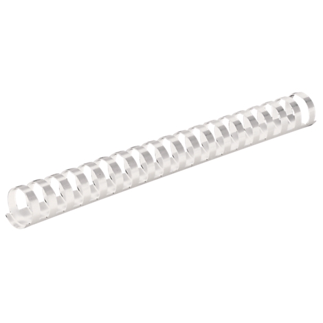 Baguettes de reliure plastique - 10 mm - blanc - 25 pièces