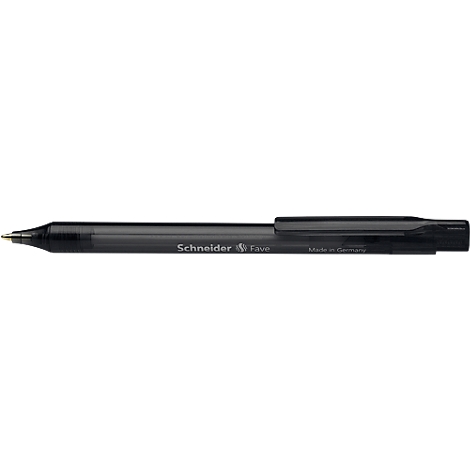Black Schneider pen. Inscription: Schneider, Made in Germany.