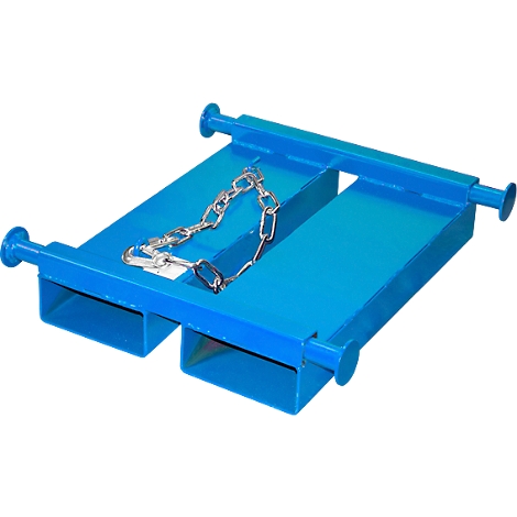 Bauer Big Bag Traverse TBB-E, for forklift, L 650 x W 610 x H 145 mm, up to 1000 kg, steel, light blue