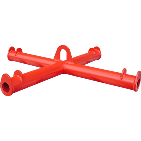 Bauer Big Bag Traverse TBB, for crane, L 1100 x W 1100 x H 215 mm, up to 2000 kg, tubular steel, fire red