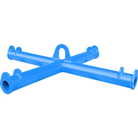 Bauer Big Bag Traverse TBB, for crane, L 1100 x W 1100 x H 215 mm, up to 2000 kg, tubular steel, light blue