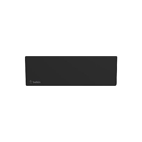 Schwarzes Belkin Mauspad. Unten links ist das Logo.