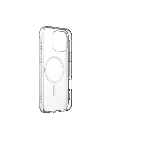 Transparente iPhone-Hülle mit Belkin-Logo und Aufschrift "Be Ready For Today".