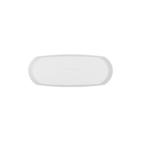Produit ovale blanc avec l'inscription "belkin".