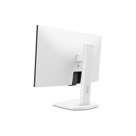 L'arrière de l'écran blanc, montrant les ports et le logo BenQ.