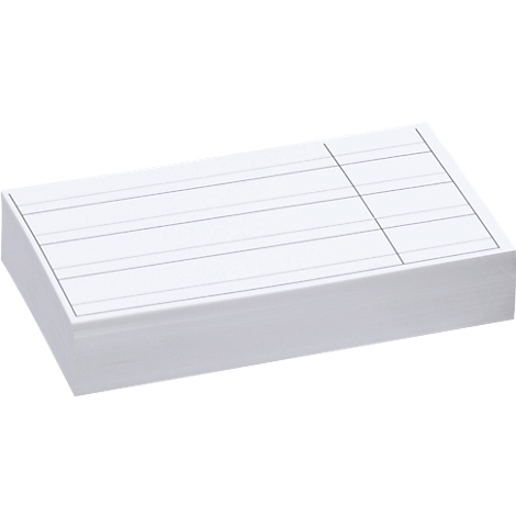 Weißer Papierblock mit horizontalen und vertikalen Linien.