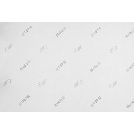 Light grey background with repeated 'Biella' lettering and cross symbols.