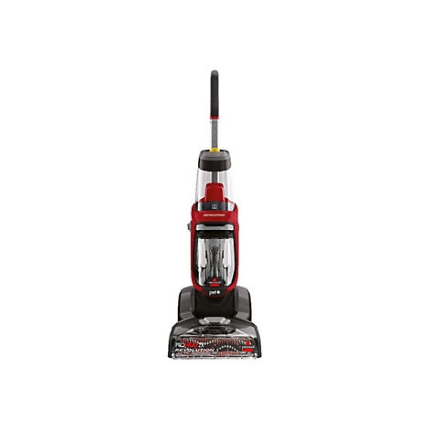 Roter Bissell ProHeat 2X Revolution Pet Teppichreiniger vor weißem Hintergrund.