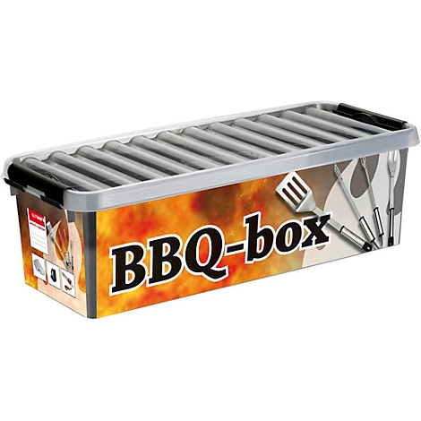 Boîte Barbecue Sunware Q-line, 9,5 l, avec compartiment pour accessoires