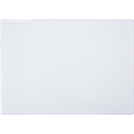 Una tarjeta de archivo rectangular transparente con esquinas redondeadas y una pestaña.