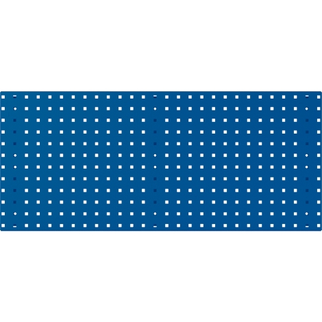 Blauer Hintergrund mit weißen Quadraten in einem regelmäßigen Muster.