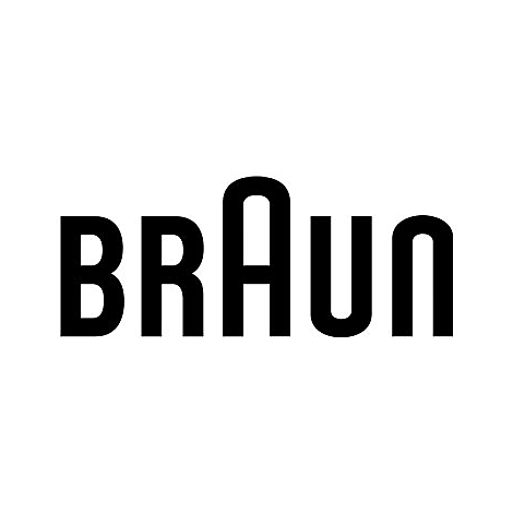 Schwarzes Braun-Logo auf weißem Hintergrund.