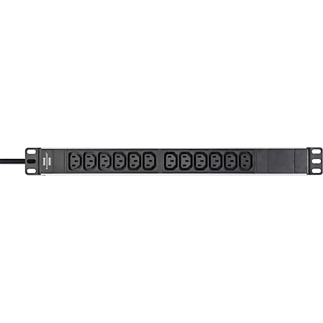 Close-up van een zwart netsnoer met connector. Op de kabel staat <VGEL> H05VV-F 3G1.5mm².