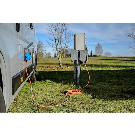 Symbole rond rouge avec des symboles blancs. Il montre un câble, diamètre, 2,5 mm².