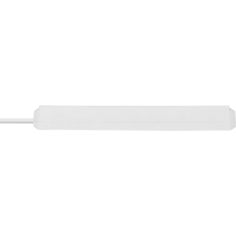 Câble blanc avec un connecteur rectangulaire.