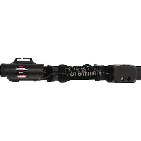 Rond rood symbool met witte USB-stekker, bliksemschicht en de woorden USB Rechargeable.