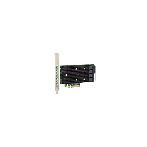 Eine schwarze PCIe-Netzwerkkarte mit silbernem Slot-Blech vor weißem Hintergrund.
