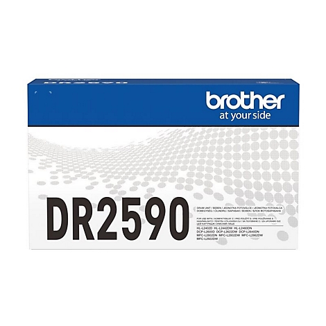 Brother DR2590 Trommeleinheit Verpackung in Blau und Weiß mit Typenbezeichnung.