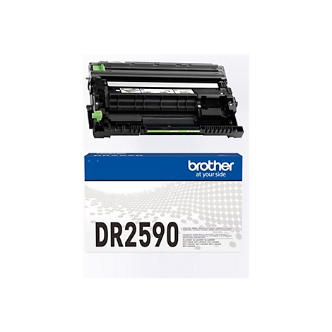 Brother Trommeleinheit DR2590 mit Originalverpackung auf weißem Hintergrund.