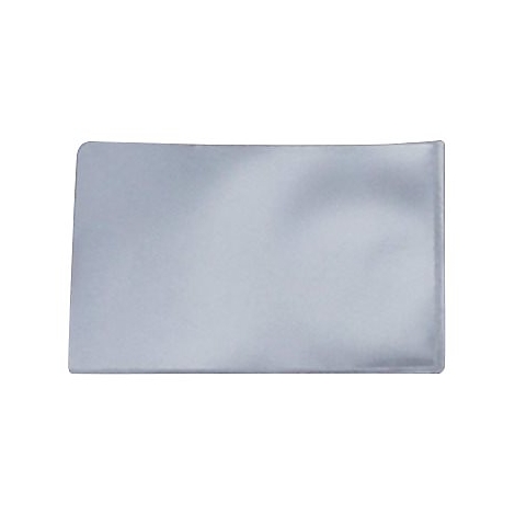 Hellgraues Rechteck, leicht abgerundet an den Ecken, wahrscheinlich ein Geldclip.