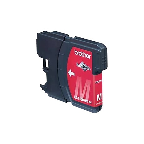 Druckerpatrone von Brother, magenta, mit den Aufschriften Brother, innobella und LC1100HY-M.