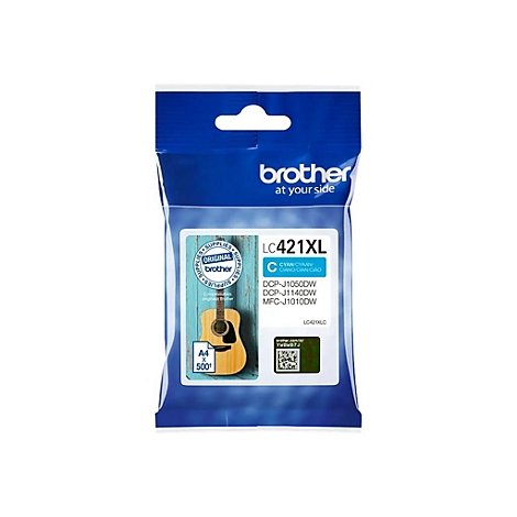 Brother LC421XLC - Hohe Ergiebigkeit - Cyan - original - Tintenpatrone