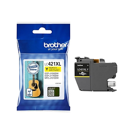 Brother LC421XLY - Hohe Ergiebigkeit - Gelb - original - Tintenpatrone