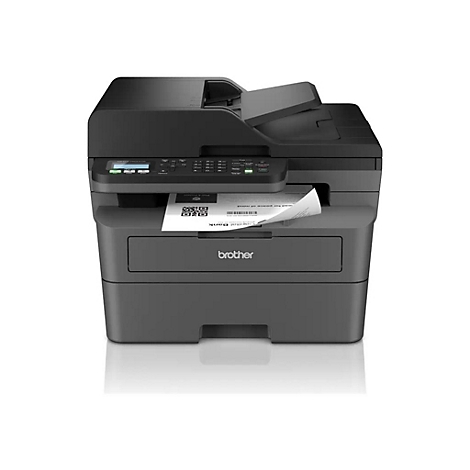 Ein schwarzer Drucker druckt ein Papier mit QR-Codes. Auf dem Papier steht der Schriftzug "Capital Bank".