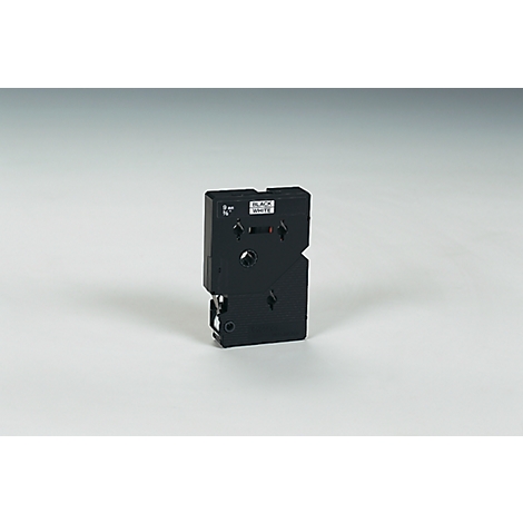 A black electronic device with black lettering and the label "Black & White".