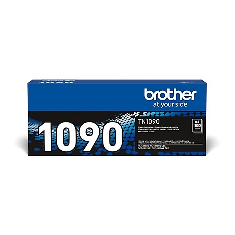 Blaue Brother Tonerkartusche TN1090 für 1500 Seiten, vor weißem Hintergrund.