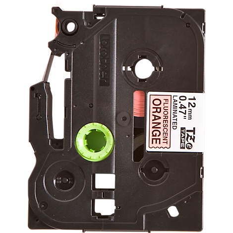 Black and orange label cassette, labeled with "ORANGE" and technical details.