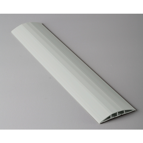 White, elongated profile. On a light background.