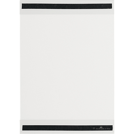 Cadre magnétique Durable rPET, format A4 vertical, avec 2 bandes magnétiques au dos, film RPET, transparent, 5 pièces 